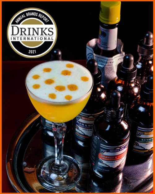 Drinks International - Annual Brands Report, tray of Bittered Sling Bitters