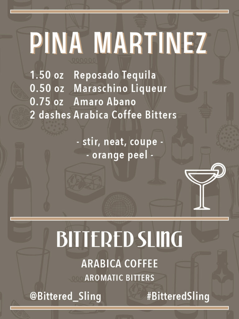 Pina Martinez Recipe. Recipes available in PDF form also.