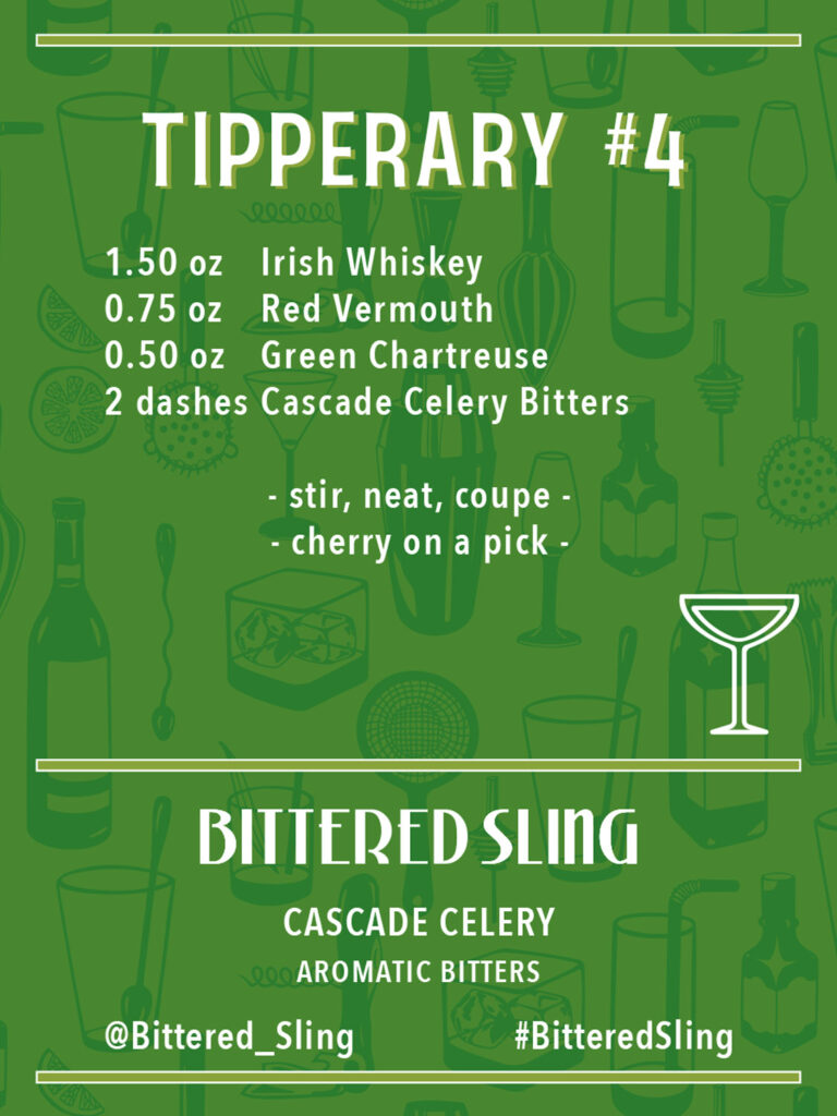 Tipperary #4 Recipe. Recipes available in PDF form also.