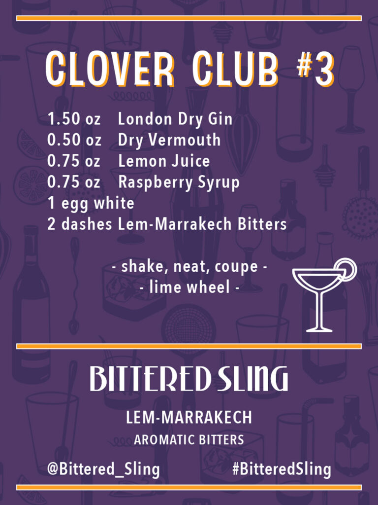 Clover Club #3 Recipe. Recipes available in PDF form also.